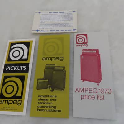 AMPEG 1969 FULL LINE COLOR CATALOGUE BROCHURE SVT BABY BASS SCROLL DAN ARMSTRONG EMMONS GRAMMER COMPLETE AMPEG COLLECTOR RARE CATALOG SALE!!$ image 14