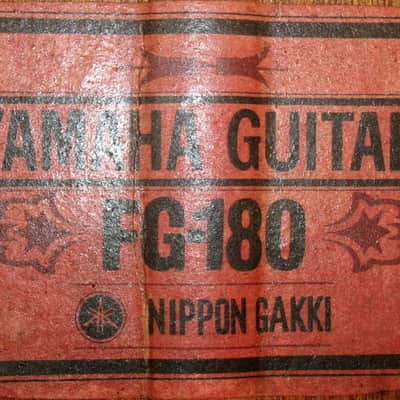 Yamaha FG180 1972 Red Label Nippon Gakki image 24