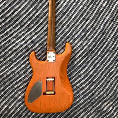 Luxxtone El Machete 2015 Orange Texture w/ Roasted Birdseye Neck image 9
