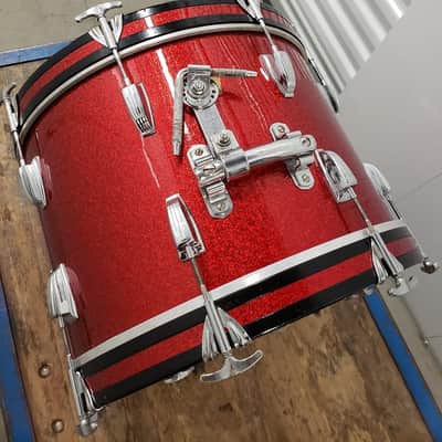 Ludwig Jazzette 1960s Sparkle Bass Drum 12x18 Rewraped image 2