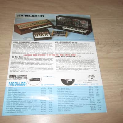 PAIA Gnome Original Assembly Manuals + Brochure and Service reports – 1974  - Synthesizer Brochure/Catalog image 4
