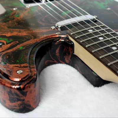 Custom Swirl Painted and Upgraded Fender Squier Telecaster With Matching Pickguard image 15