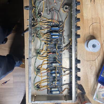 Fender Bandmaster 40-Watt 2-Channel 2x12" Piggyback Guitar Amp 1966 - Black Panel image 15