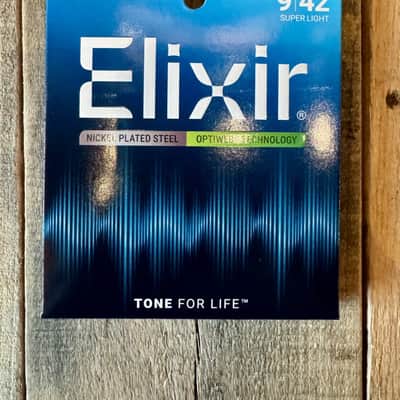 Elixir Optiweb 09-42 Nickel Plated Steel Electric Guitar Strings image 1