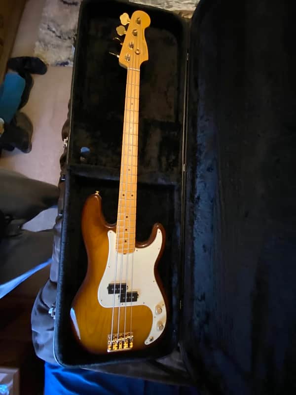 Fender P Bass 2020 - Bourbon Burst 75th Anniversary image 1