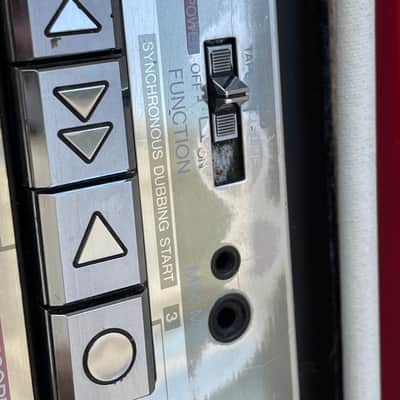 Vintage Sharp  QT-77 Stereo Cassette Boombox  80s - Red image 4
