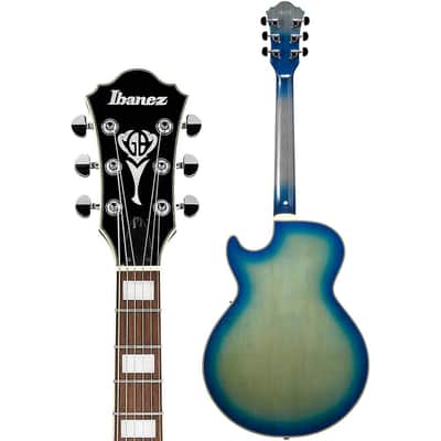 Ibanez GB10EMJBB George Benson Signature Hollow Body Guitar - Jet Blue Burst image 8