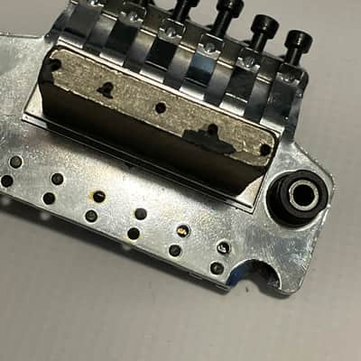 2000's Korean Ibanez RG Series ILT101 Chrome Floyd Rose Single Locking Tremolo Bridge image 8