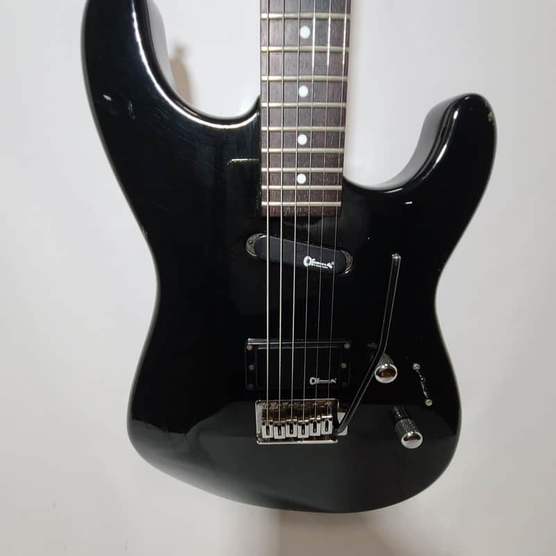 Charvel Charvette 100 Reverse Headstock Vintage 1990 Gloss Black image 1