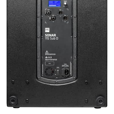 HK Audio SONAR-115-SUB-D Polar Series 1500-Watt 15-Inch Powered Sub Stereo I/O Cardioid LCD Var XO image 2