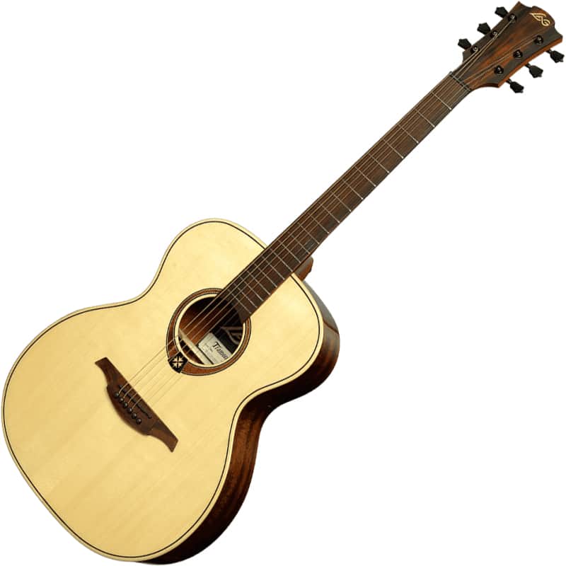 Lag T88A Tramontane 88 Auditorium Solid Spruce Top Khaya Neck 6-String Acoustic Guitar image 1