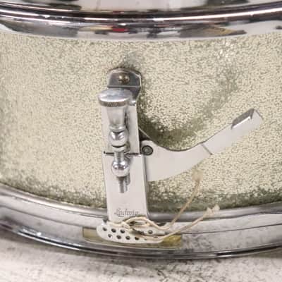 Ludwig Pioneer 5.5x14" Snare Drum 6 Lug Silver Sparkle Vintage 1960's image 5