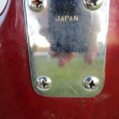 Rythmline SG Bass Guitar Copy, 1960's Japan, 30" Scale, Cherry Red Finish, Fresh Setup image 10