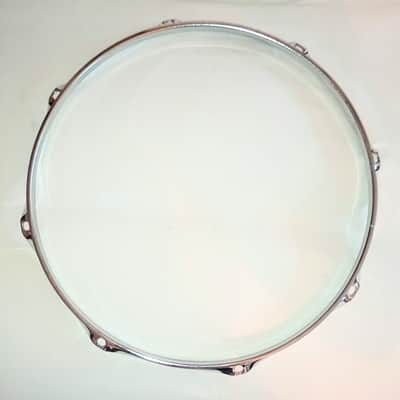 UNMARKED SNARE DRUM HOOPS SET 13"/8L - CHROME - FREE SHIP TO C-USA! image 4
