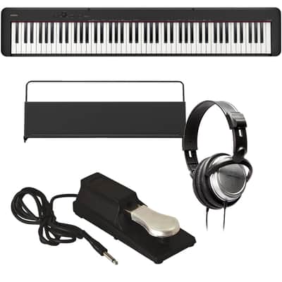 Casio CDP-S160 Compact Digital Piano - Black BONUS PAK