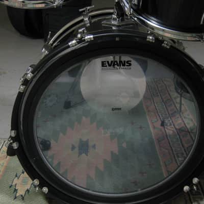 Ludwig Vistalite Solid black big beat 1976 - Noir opaque image 2