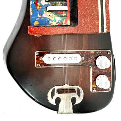 Awesomesauceguitars electric taishogoto benjo handmade out of vintage parts electrified experimental music instrument The buzz of bees 2026 - Sunburst image 5