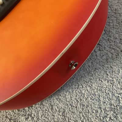 Cherry Burst 38 Inch Acoustic Guitar, ABS Body, Mahogany Neck image 15