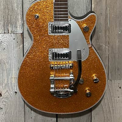 Gretsch G5230T Electromatic Jet FT with Bigsby, Gold Sparkle, Comes Pro Set Up, Help Support Brick & Mortar Music Shops ! image 2