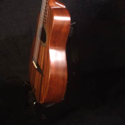 Handcrafted Left-hand Gypsy Tenor Ukulele Solid Acacia, Archback, Abalone Inlay, Soft-bag, Bruce Wei GY17-2119 image 5
