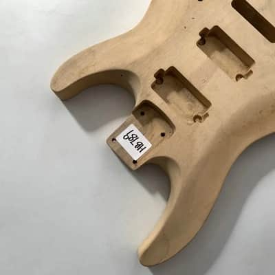 HH Unfinished Basswood Guitar Strat Style Body DIY Project image 2