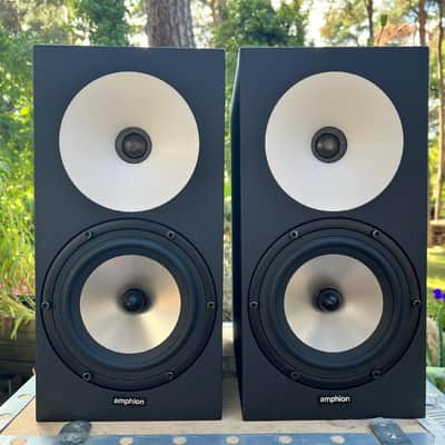 Amphion One18 Passive Studio Monitors - Pair - Black - White image 2