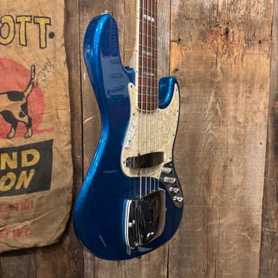 Fender Custom Shop Masterbuilt John Suhr "Grand Finale" Jazz Bass V 1997 - Blue Flake image 4