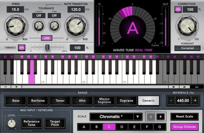 Waves Real Tune Real-Time (Download) <br>Automatic Vocal Tuning and Creative Effects—in Real Time image 1