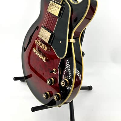 Ibanez AM93-TRS Artcore 2012 - 2013 - Transparent Red Sunburst with Ibanez Hard Case image 3