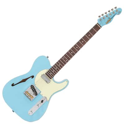 Vintage V72 ReIssued Electric Guitar - Laguna Blue (V72LB) image 8