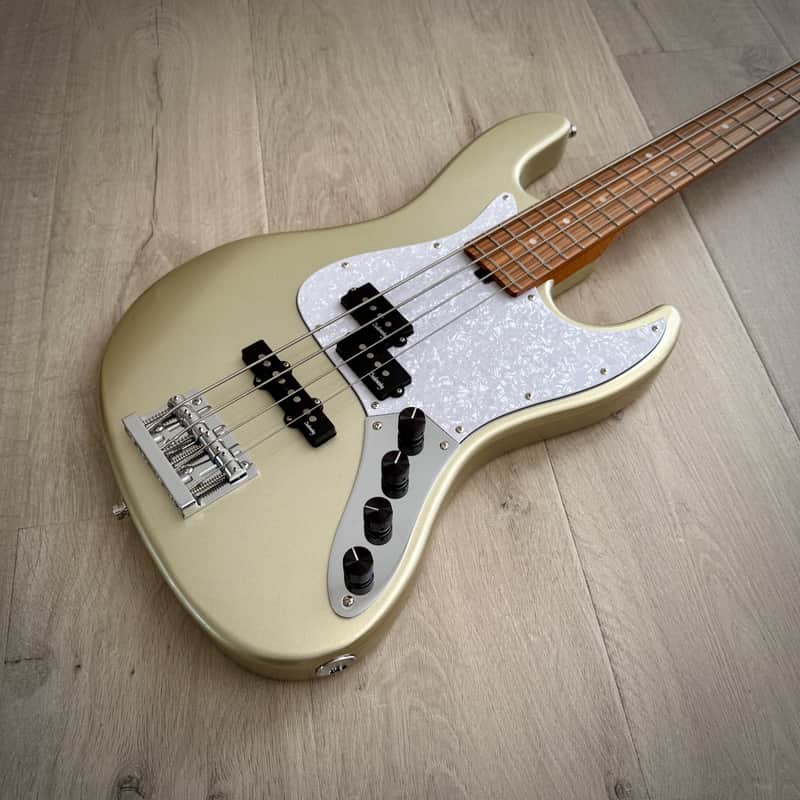 Sadowsky MetroExpress 21-Fret Hybrid P/J Bass, Morado Fingerboard, 4-String - Solid Champagne Metallic High Polish (SMX21HP4 J7R OKU FR) image 1