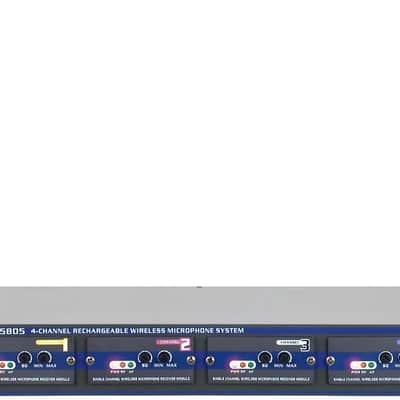 VOCOPRO UHF580510 Professional Rechargeable 4-Channel UHF Wireless Microphone System image 2