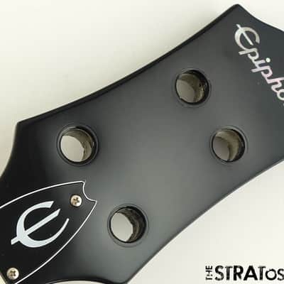 Epiphone Embassy Bass Double Cut BODY + NECK Mahogany Bass Graphite Black image 9