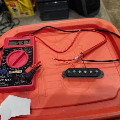 FENDER STRATOCASTER PICKUP 1979 grey bottom, rewound, meter reads 5.37 image 1