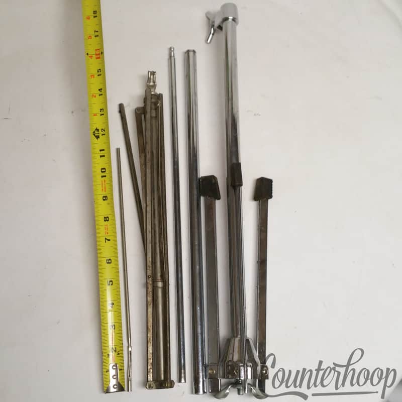 *Pearl Vintage 60s Japan Flat-Base Cymbal Stand Tripod Base +Middle Tube +Stand* image 1