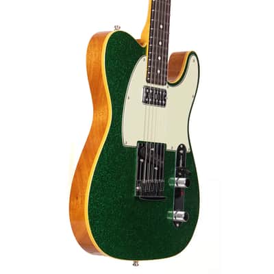 Fender Custom Shop Dual Stack HS Telecaster Green Sparkle Closet Classic image 5
