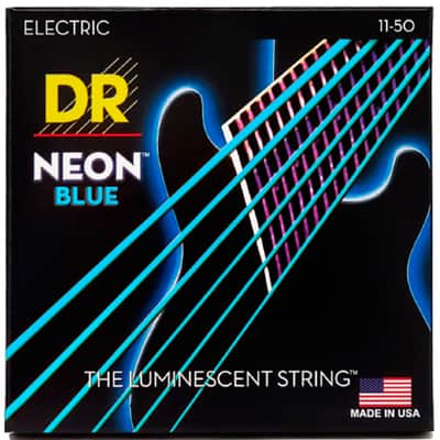 NBE-11 Hi Def Neon Blue Heavy 11-50 DR Strings image 2