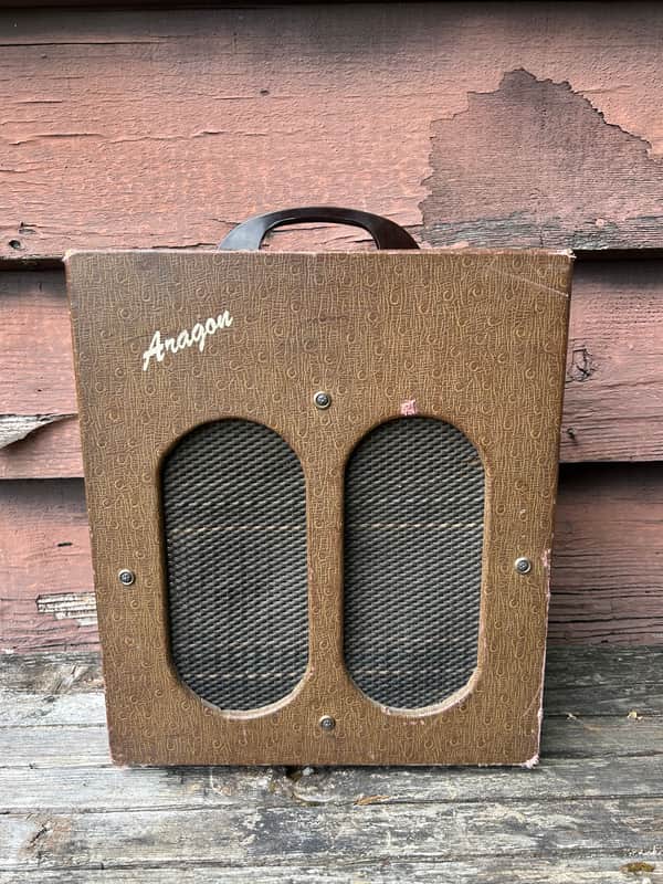 Aragon 5 Watt Tube Amp 1950s, Serviced, recapped and grounded power cord image 1