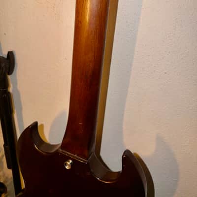 Gibson SG Junior 1964 - matte brown with gold stripes image 20