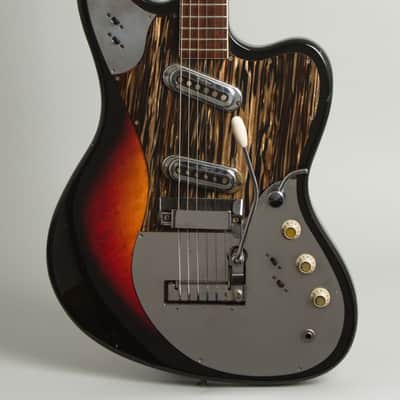 Framus  5/168-52 Strato Deluxe Solid Body Electric Guitar (1965), ser. #33296-65H, black gig bag case. image 3