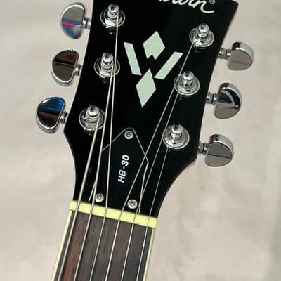 Washburn HB30TS Semi Hollow Body electric guitar made in Korea w case 2003 - Tobacco Sunburst image 6