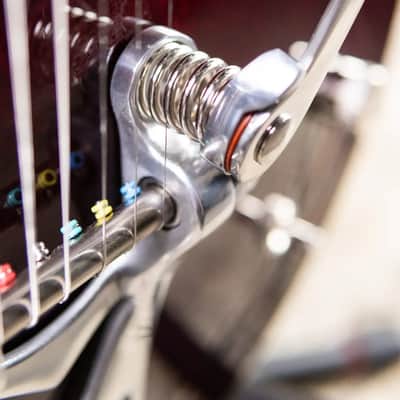 Gretsch G6119T-62 Vintage Select Edition '62 Tennessean Hollow Body with Bigsby Electric Guitar - Dark Cherry Stain with Hardshell Case image 12