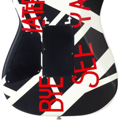 New EVH Striped Series Circles Black & White w/"Bye See Ya Later" Graphic on Back image 4