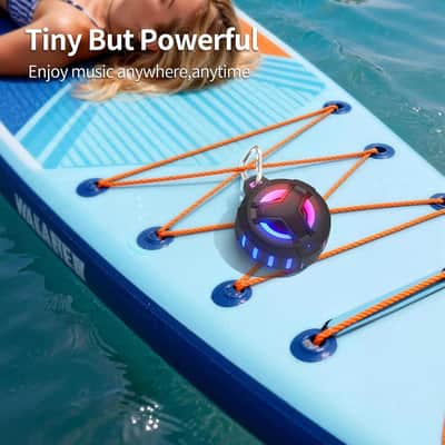 Waterproof Bluetooth Shower Speaker, Portable Wireless Speaker for Kayaking, Camping, Beach, Travel & Outdoor Use image 8