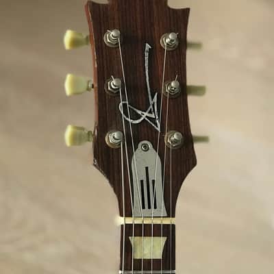 Scala Guitars (Leo Scala) Underdog 5A Flamed Maple Top Amberburst image 12