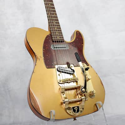 Fender Custom Shop Limited Edition Bow Tie Telecaster 2026 Aged Firemist Gold image 8