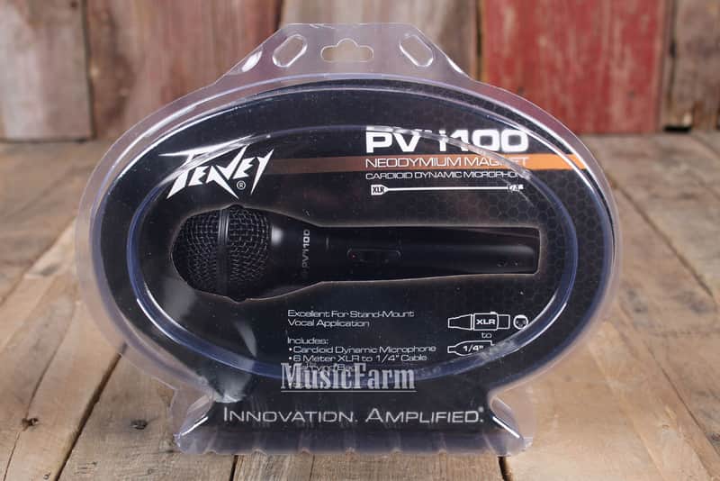 Peavey PVi 100 Dynamic Cardioid Mic w/ Clip, XLR Cable and Bag image 1