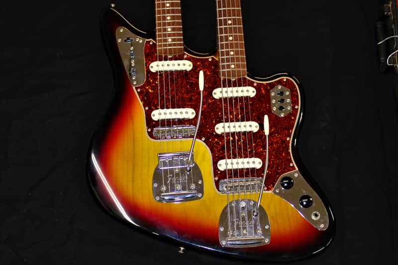 2001 Fender custom shop Masterbuilt doubleneck Jaguar/Bass VI Sunburst image 1