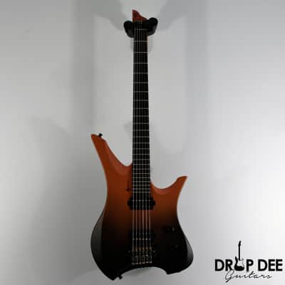 GV Guitars Syrius "Ember" Baritone Headless Electric Guitar w/ Bag - Ember image 2