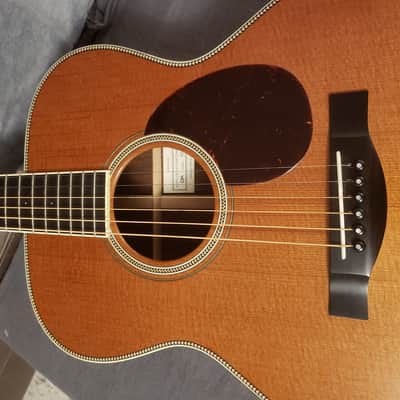 Santa Cruz Guitar Co. | OM Custom | Brazilian Rosewood & Tunnel 13 Redwood | Serial No. 4741 | Nitrocellulose image 8